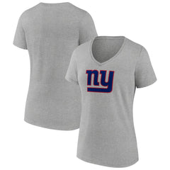 New York Giants  Women's Primary Team Logo V-Neck T-Shirt