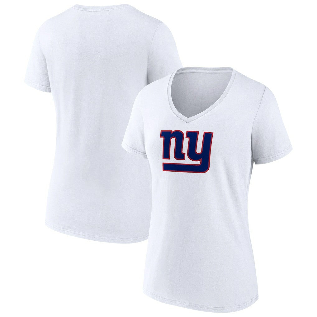 New York Giants  Women's Primary Team Logo V-Neck T-Shirt
