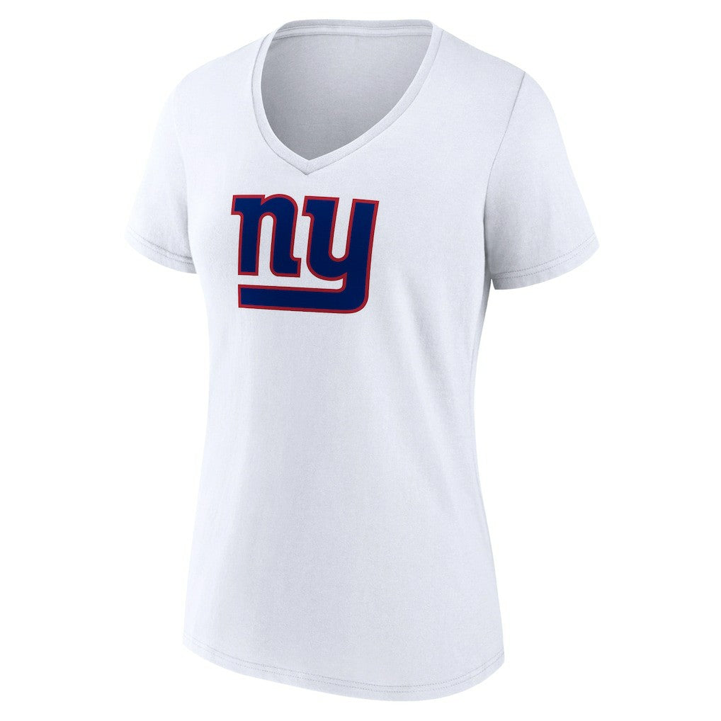New York Giants  Women's Primary Team Logo V-Neck T-Shirt