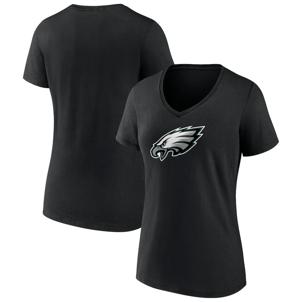 Philadelphia Eagles  Women's Primary Team Logo V-Neck T-Shirt