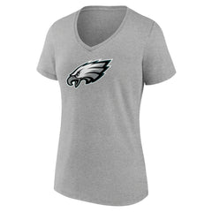 Philadelphia Eagles  Women's Primary Team Logo V-Neck T-Shirt