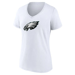 Philadelphia Eagles  Women's Primary Team Logo V-Neck T-Shirt