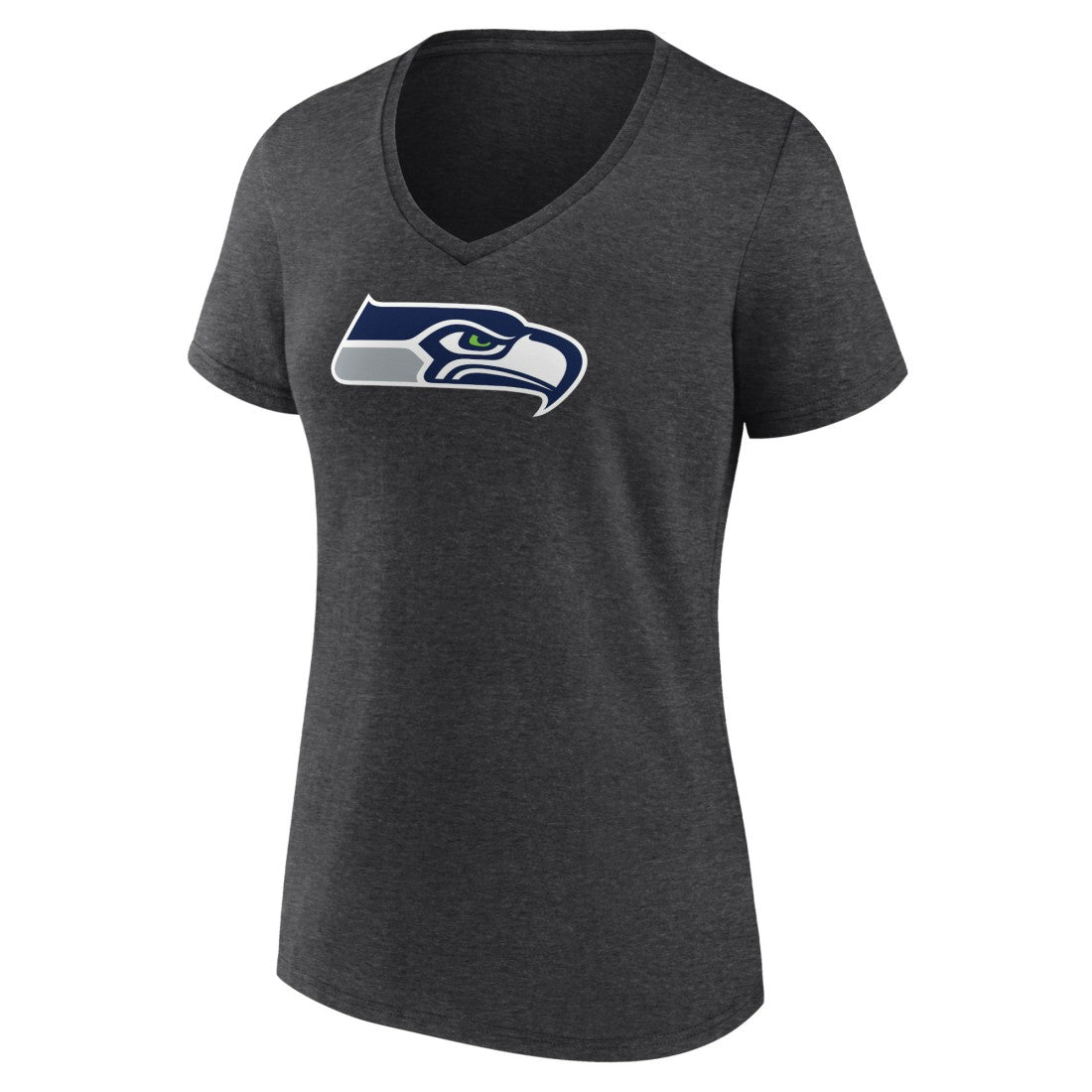 Seattle Seahawks  Women's Primary Team Logo V-Neck T-Shirt
