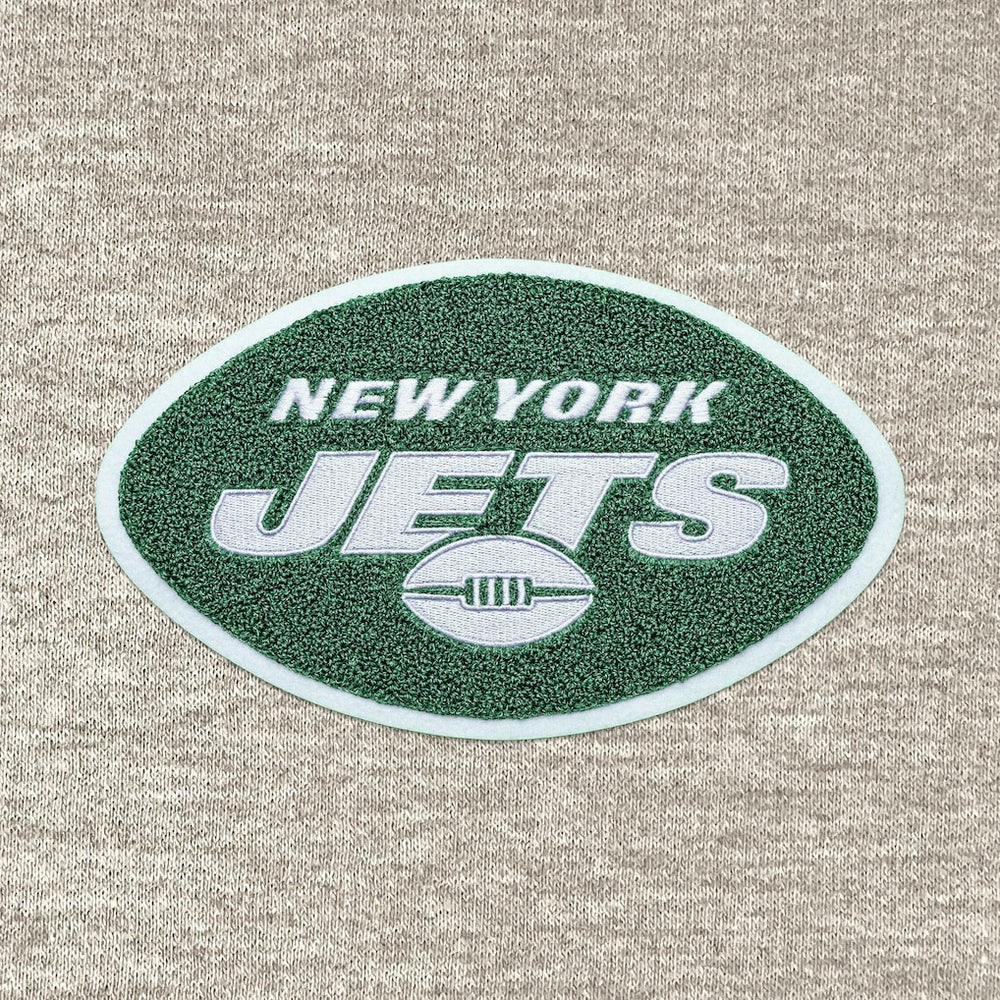 New York Jets  Antigua Action Chenille Pullover Hoodie