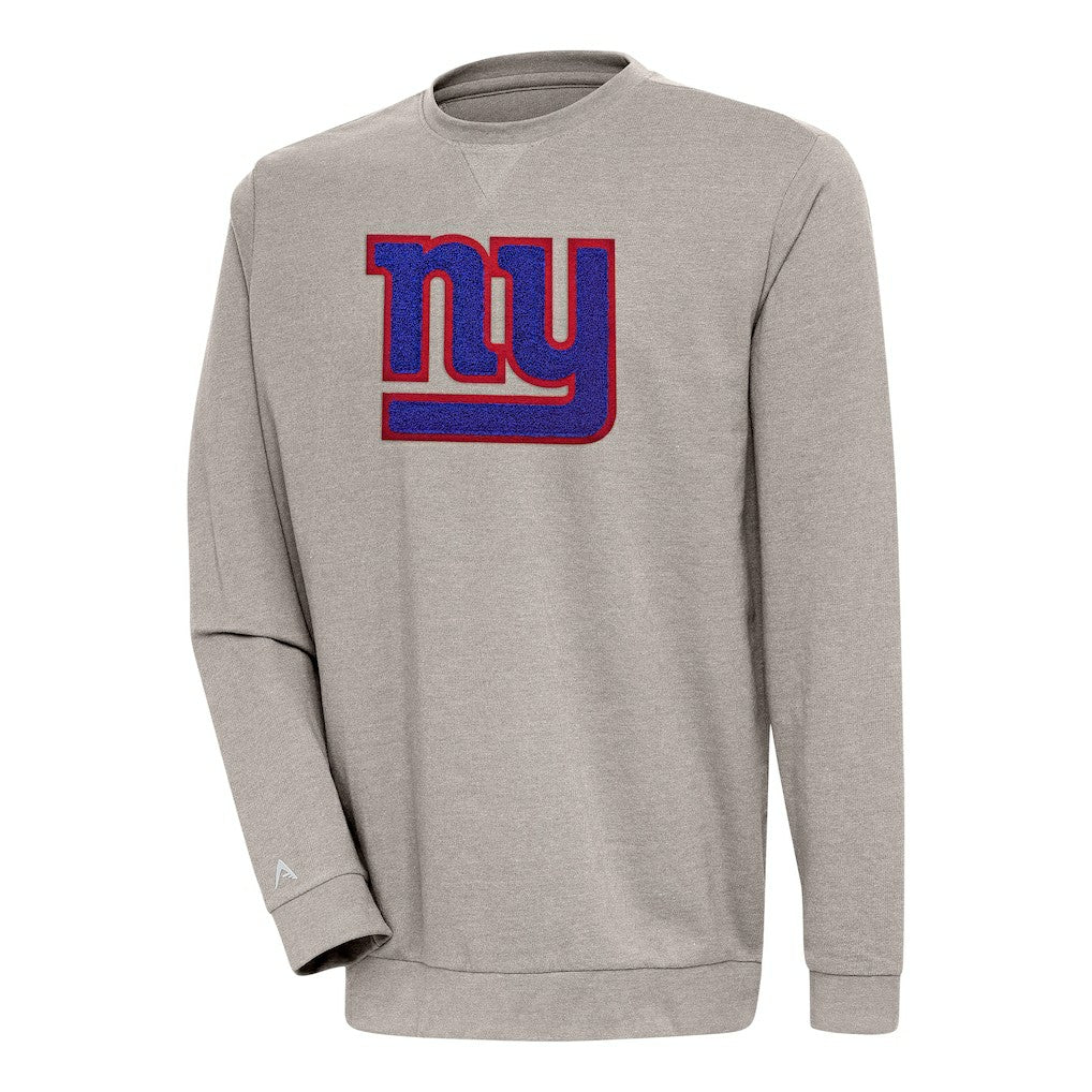 New York Giants  Antigua Reward Chenille Pullover Crewneck Sweatshirt