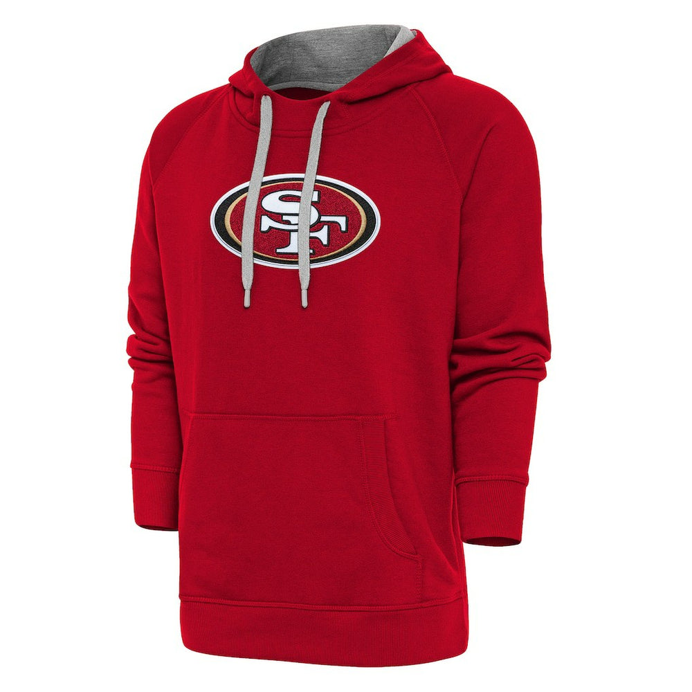 San Francisco 49ers  Antigua Victory Chenille Pullover Hoodie
