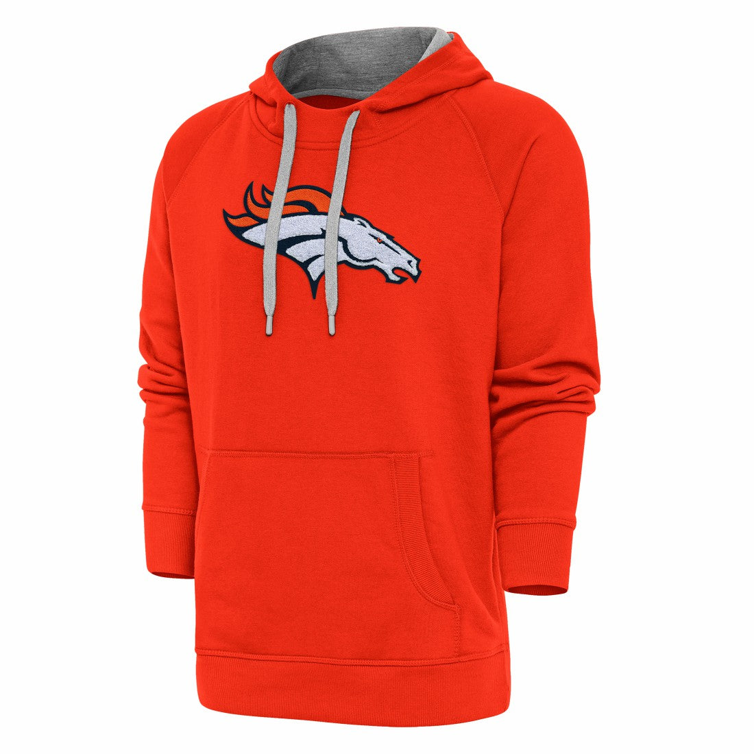 Denver Broncos  Antigua Victory Chenille Pullover Hoodie