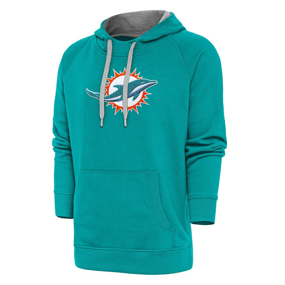 Miami Dolphins  Antigua Victory Chenille Pullover Hoodie