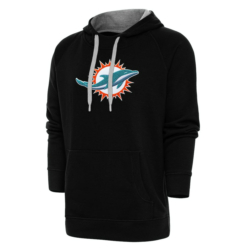 Miami Dolphins  Antigua Victory Chenille Pullover Hoodie