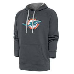 Miami Dolphins  Antigua Victory Chenille Pullover Hoodie