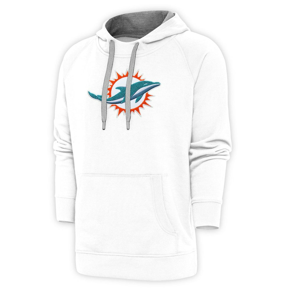 Miami Dolphins  Antigua Victory Chenille Pullover Hoodie