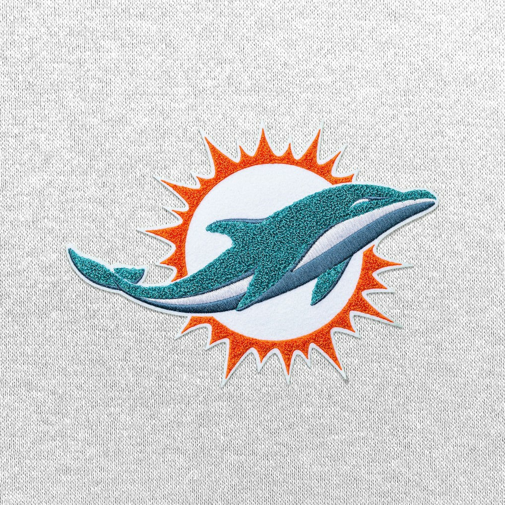 Miami Dolphins  Antigua Victory Chenille Pullover Hoodie