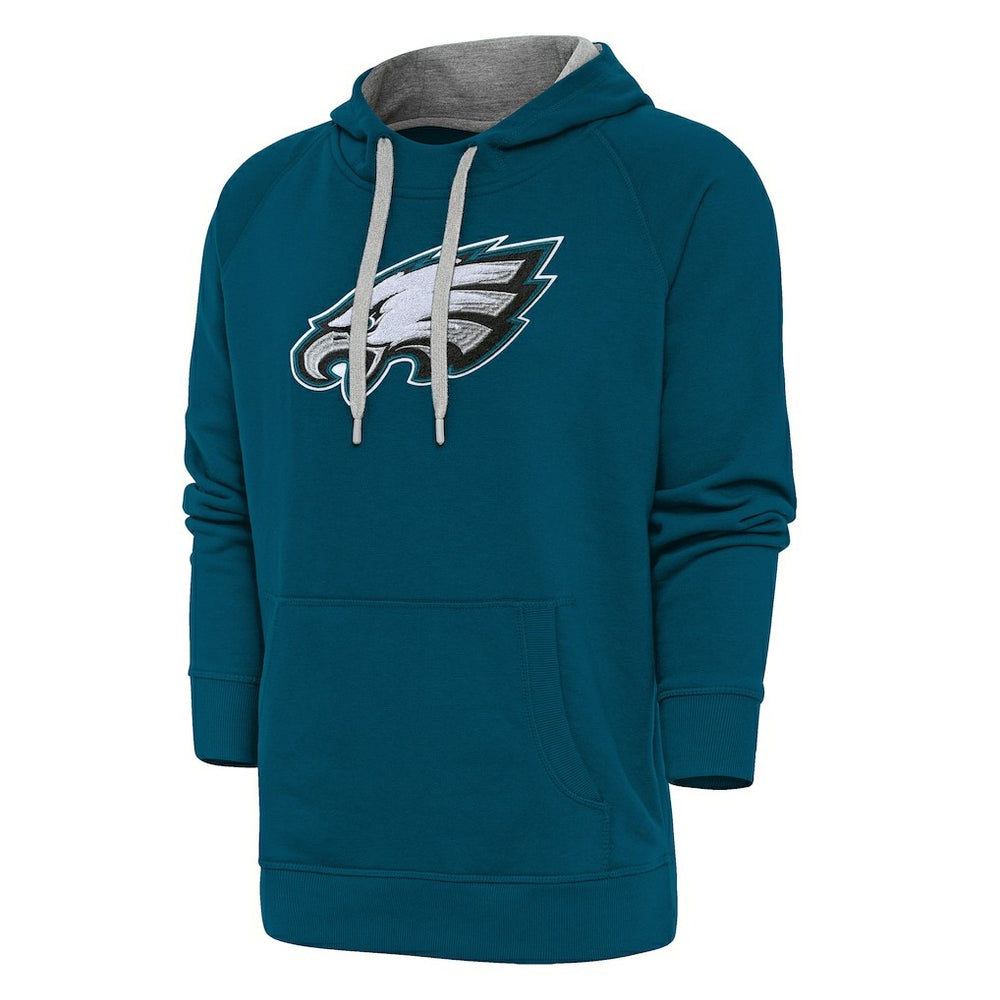 Philadelphia Eagles  Antigua Victory Chenille Pullover Hoodie