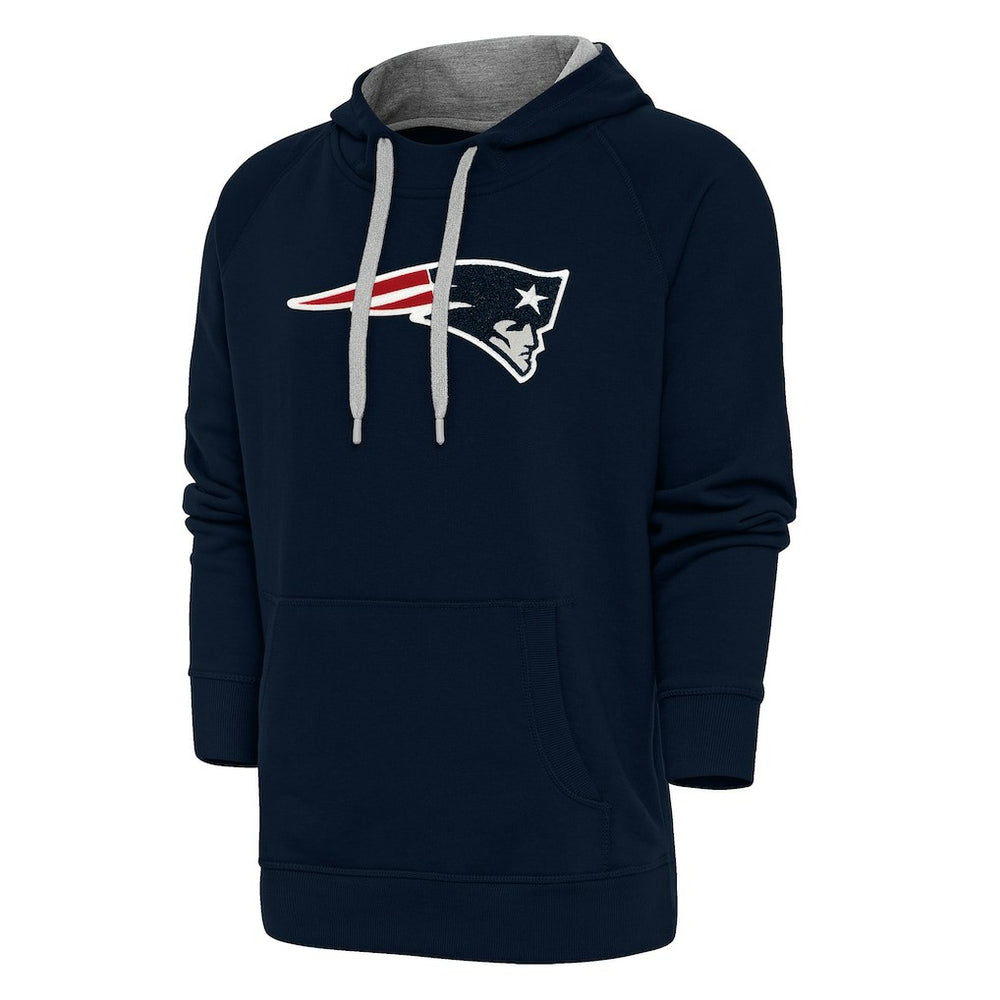 New England Patriots  Antigua Victory Chenille Pullover Hoodie