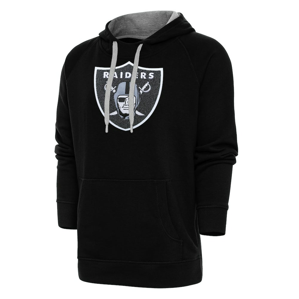 Las Vegas Raiders  Antigua Victory Chenille Pullover Hoodie
