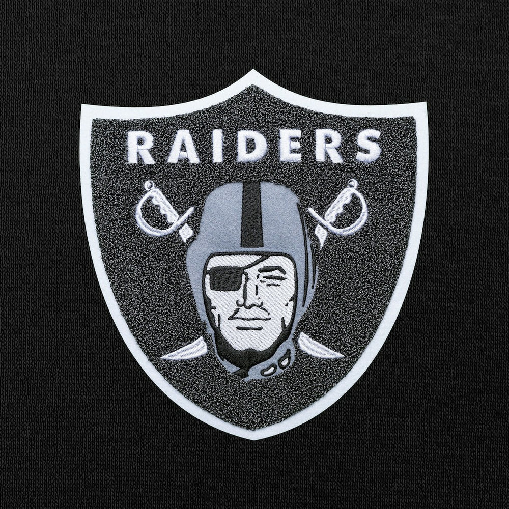 Las Vegas Raiders  Antigua Victory Chenille Pullover Hoodie