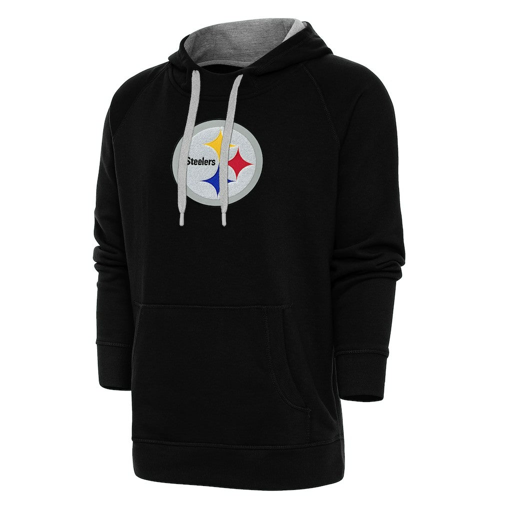 Pittsburgh Steelers  Antigua Victory Chenille Pullover Hoodie
