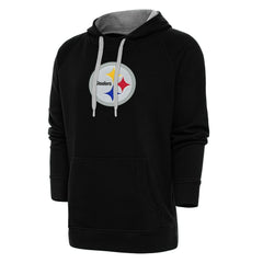Pittsburgh Steelers  Antigua Victory Chenille Pullover Hoodie