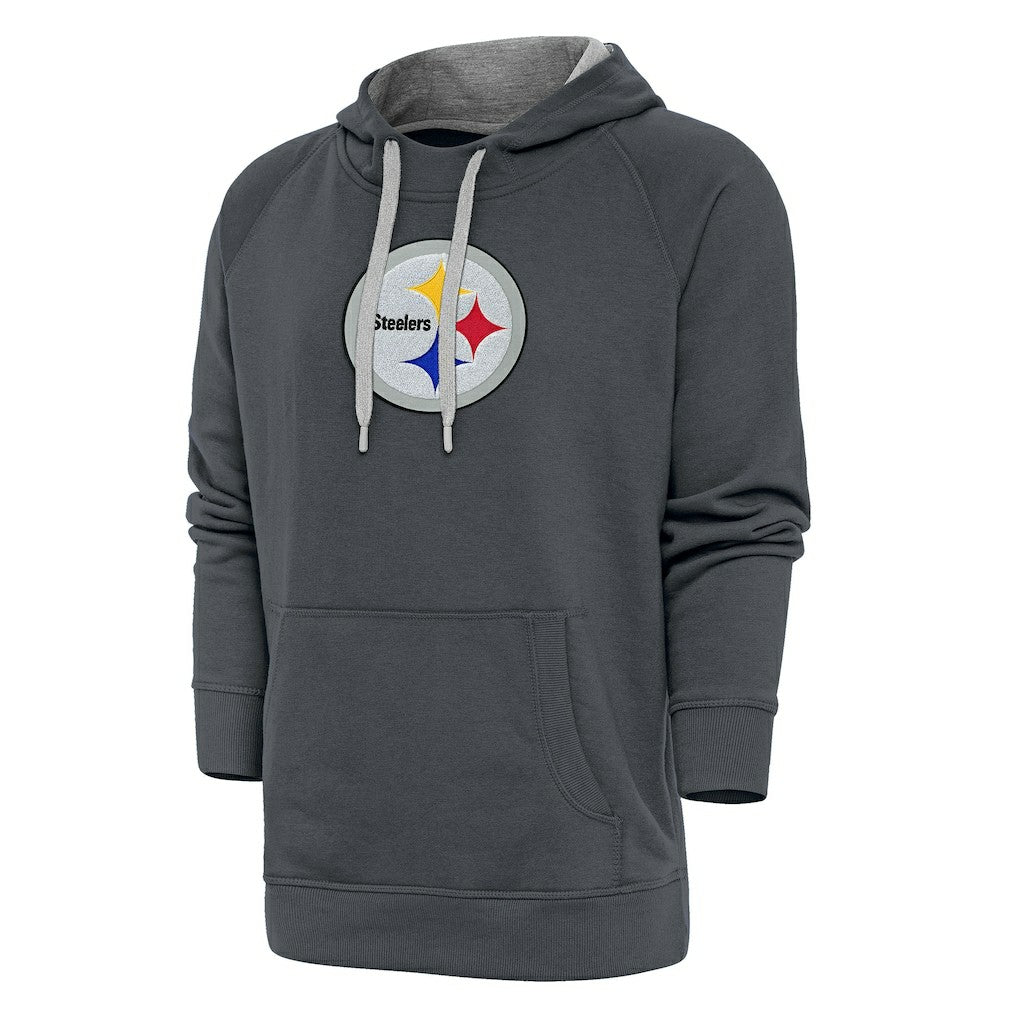 Pittsburgh Steelers  Antigua Victory Chenille Pullover Hoodie