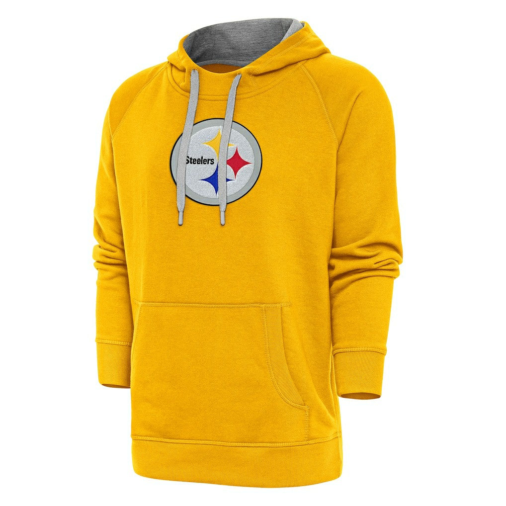 Pittsburgh Steelers  Antigua Victory Chenille Pullover Hoodie