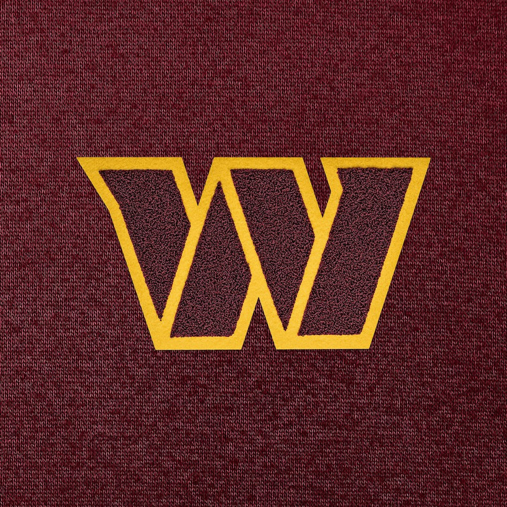 Washington Commanders  Antigua Victory Chenille Pullover Hoodie
