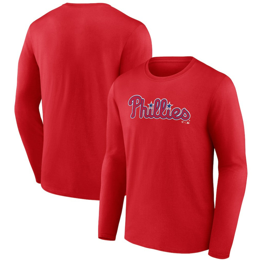 Philadelphia Phillies Wordmark Long Sleeve T-Shirt | MLB Outlet