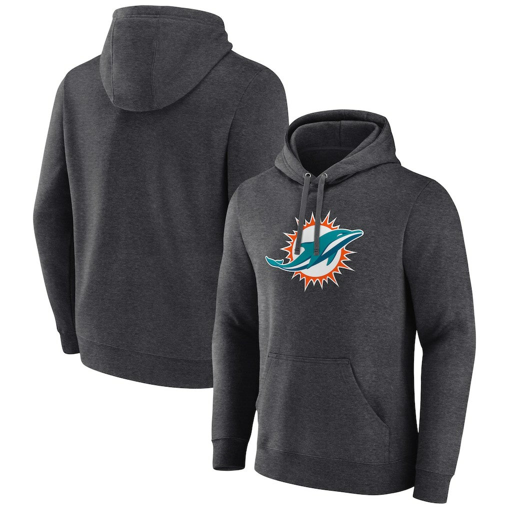 Miami Dolphins  Primary Team Logo Fitted Pullover Hoodie