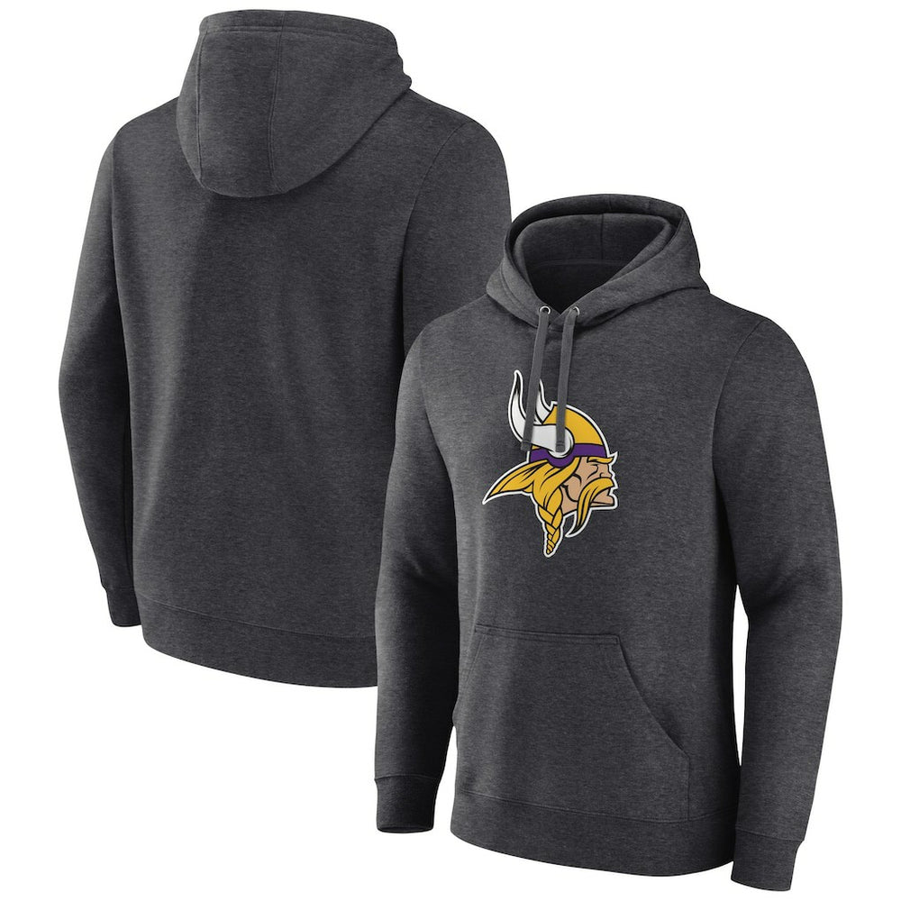 Minnesota Vikings  Primary Team Logo Fitted Pullover Hoodie