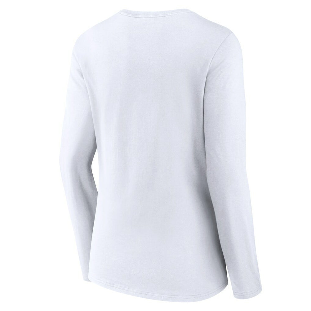 Kansas City Chiefs  Women's Logo Team Lockup Long Sleeve V-Neck T-Shirt