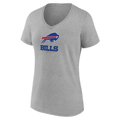 Buffalo Bills  Women's Logo Team Lockup V-Neck T-Shirt