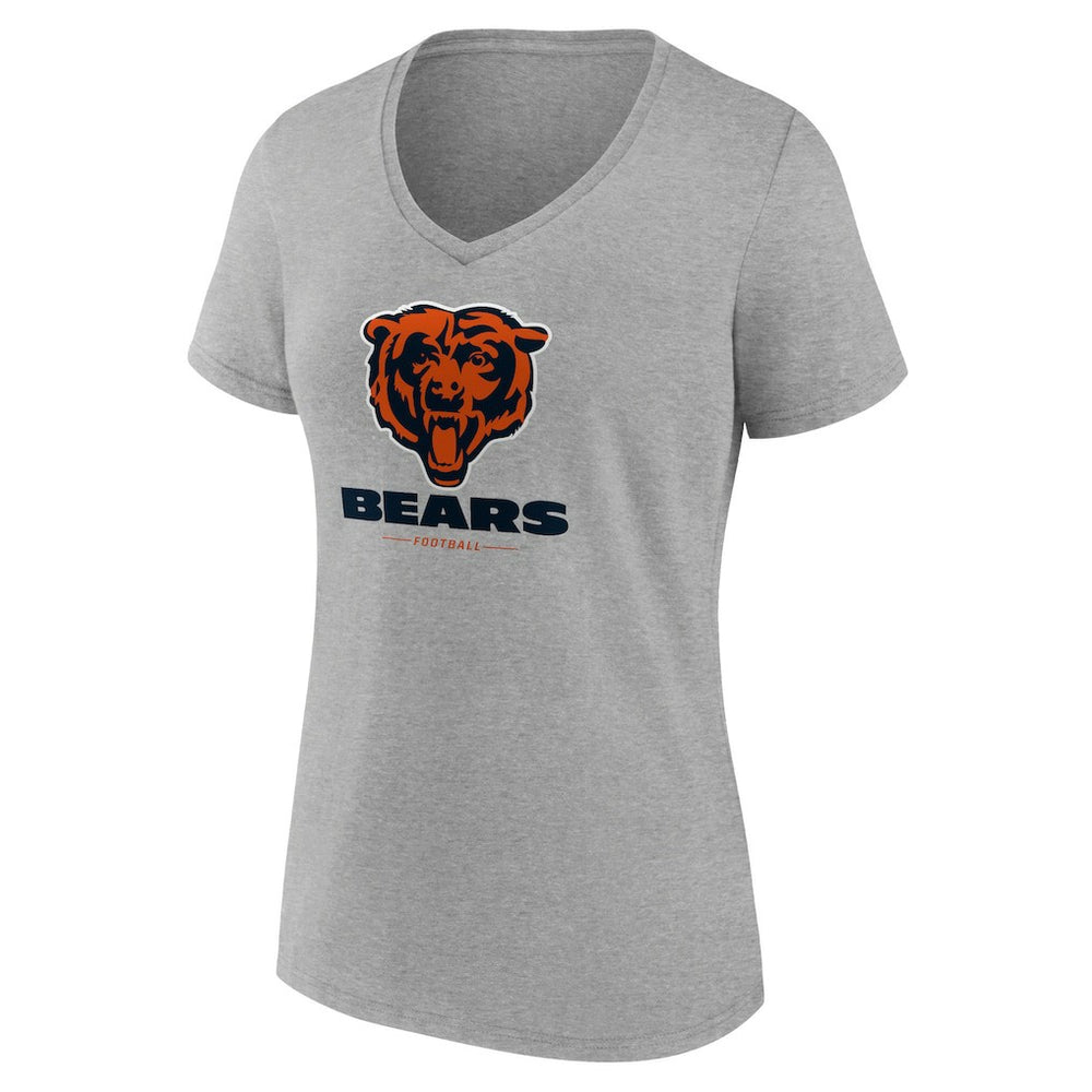 Chicago Bears  Women's Logo Team Lockup V-Neck T-Shirt