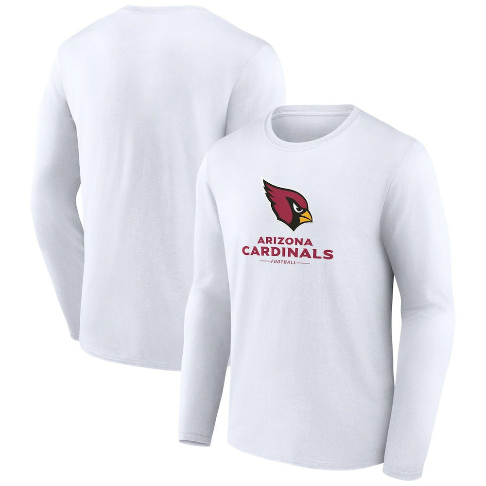 Arizona Cardinals  Logo Team Lockup Long Sleeve T-Shirt