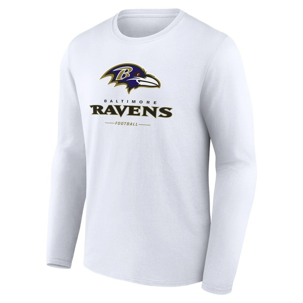 Baltimore Ravens  Logo Team Lockup Long Sleeve T-Shirt