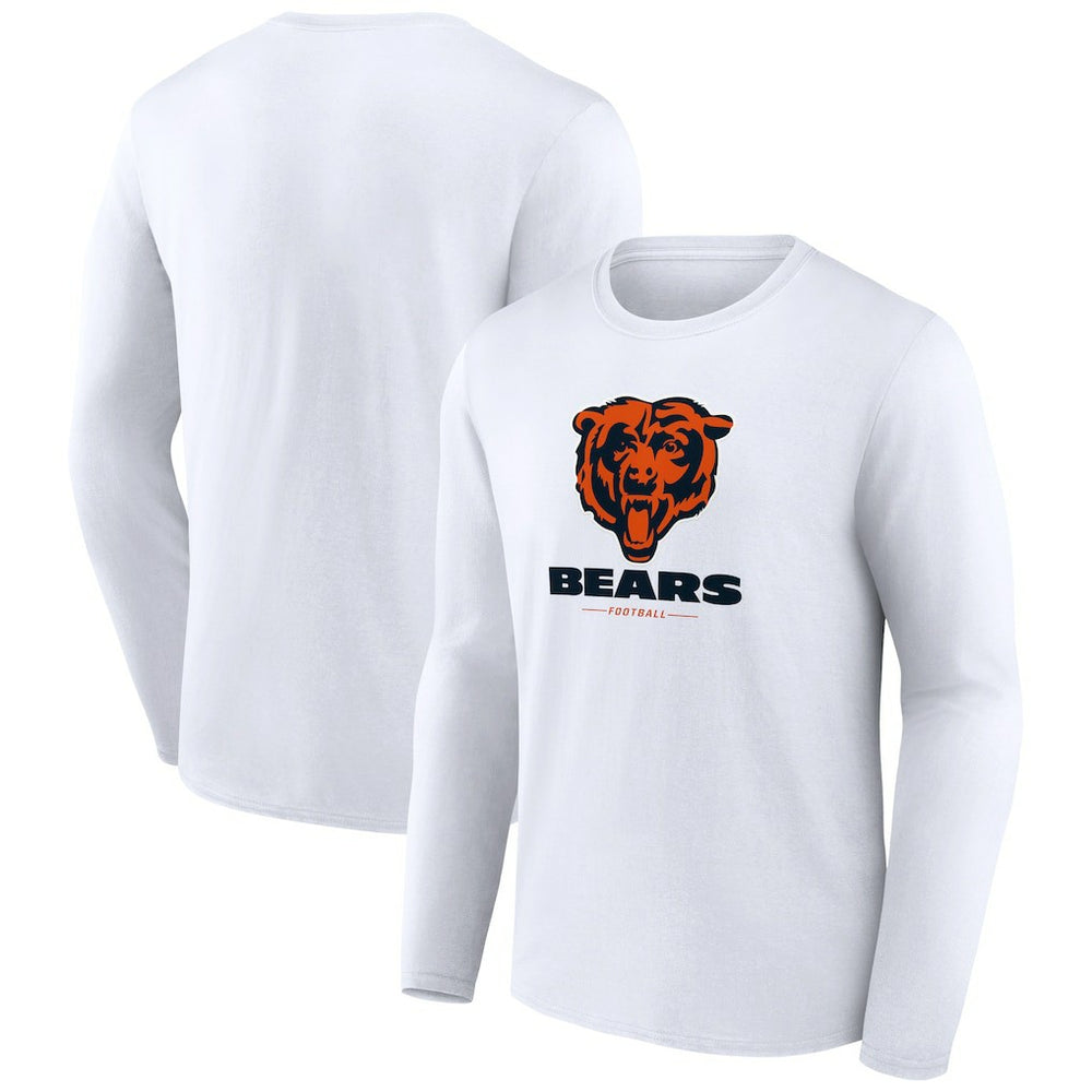 Chicago Bears  Logo Team Lockup Long Sleeve T-Shirt