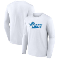 Detroit Lions  Logo Team Lockup Long Sleeve T-Shirt