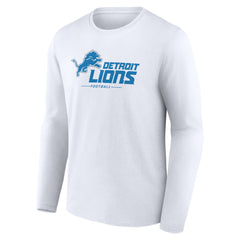 Detroit Lions  Logo Team Lockup Long Sleeve T-Shirt