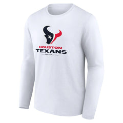 Houston Texans  Logo Team Lockup Long Sleeve T-Shirt