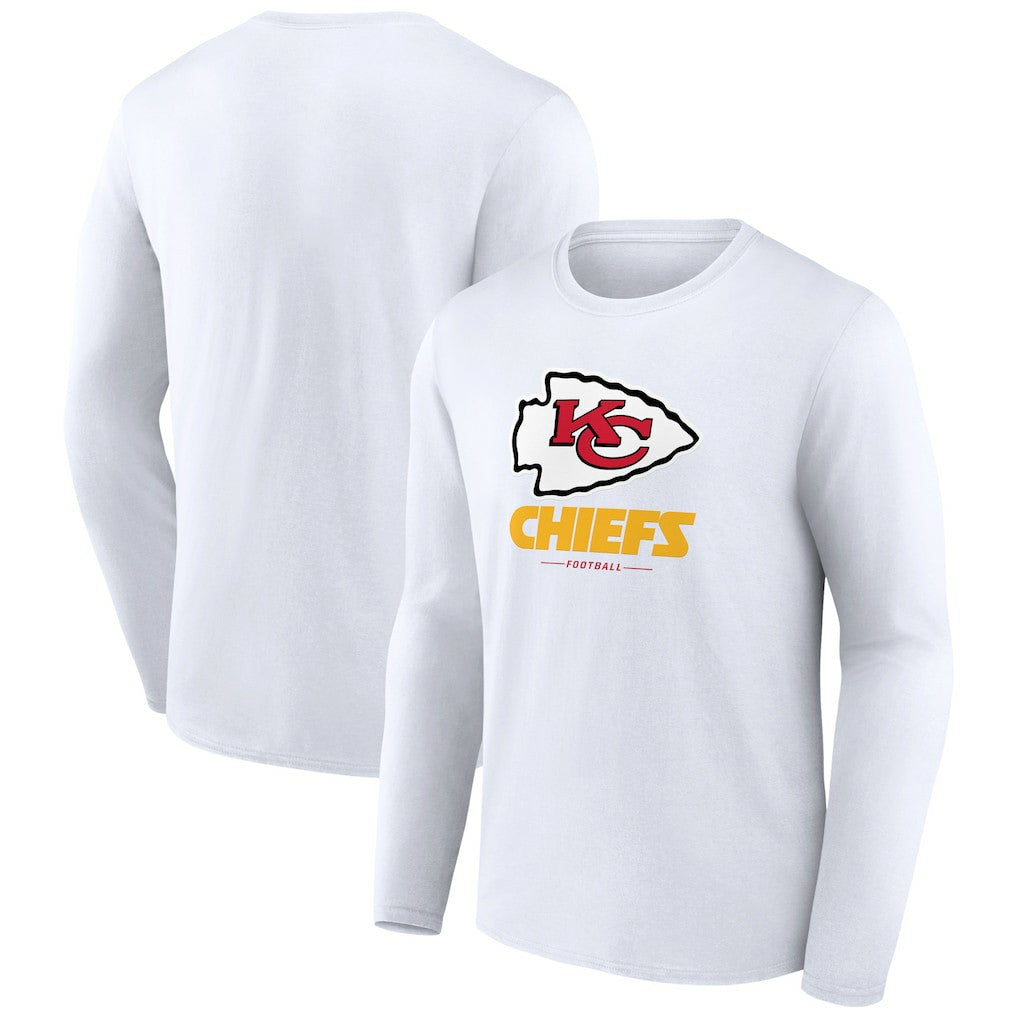 Kansas City Chiefs  Logo Team Lockup Long Sleeve T-Shirt