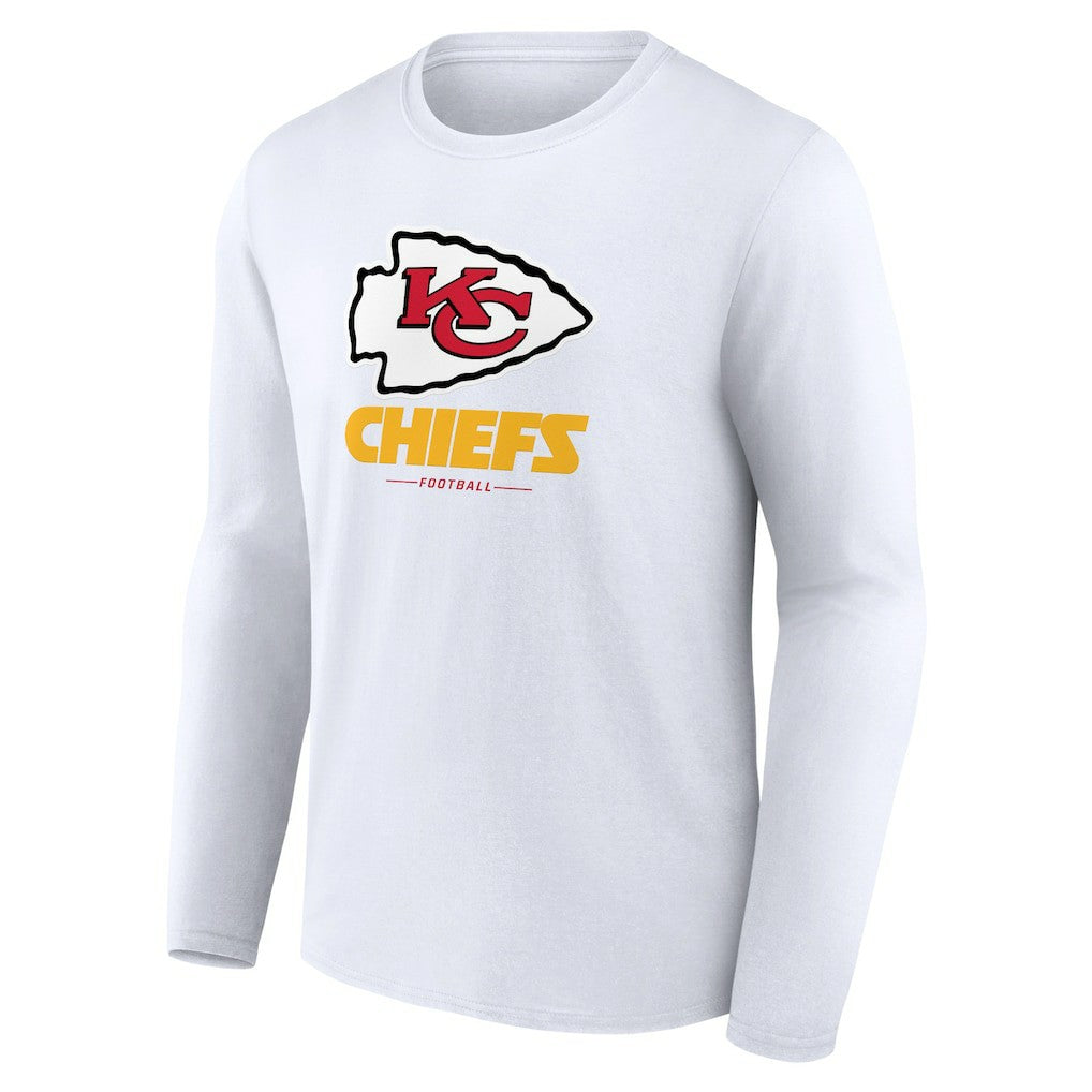 Kansas City Chiefs  Logo Team Lockup Long Sleeve T-Shirt