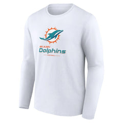Miami Dolphins  Logo Team Lockup Long Sleeve T-Shirt