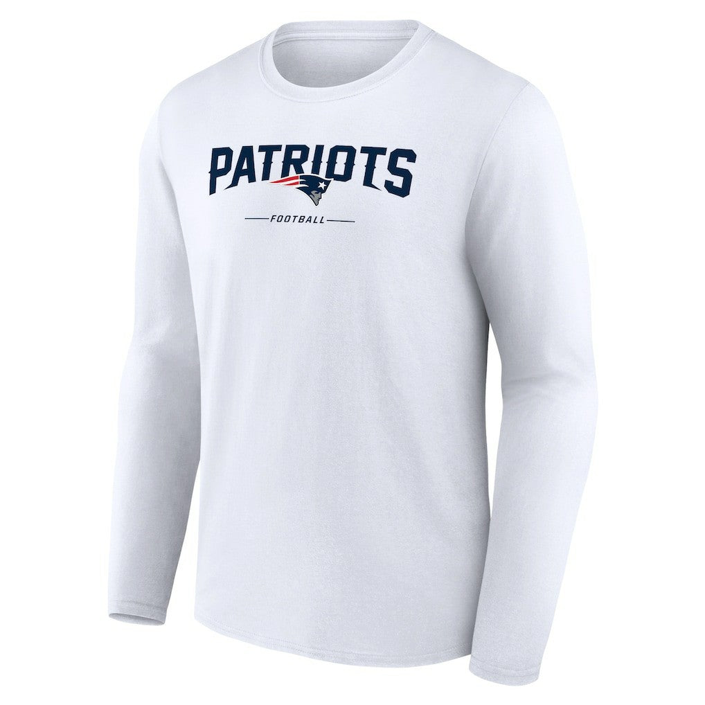 New England Patriots  Logo Team Lockup Long Sleeve T-Shirt