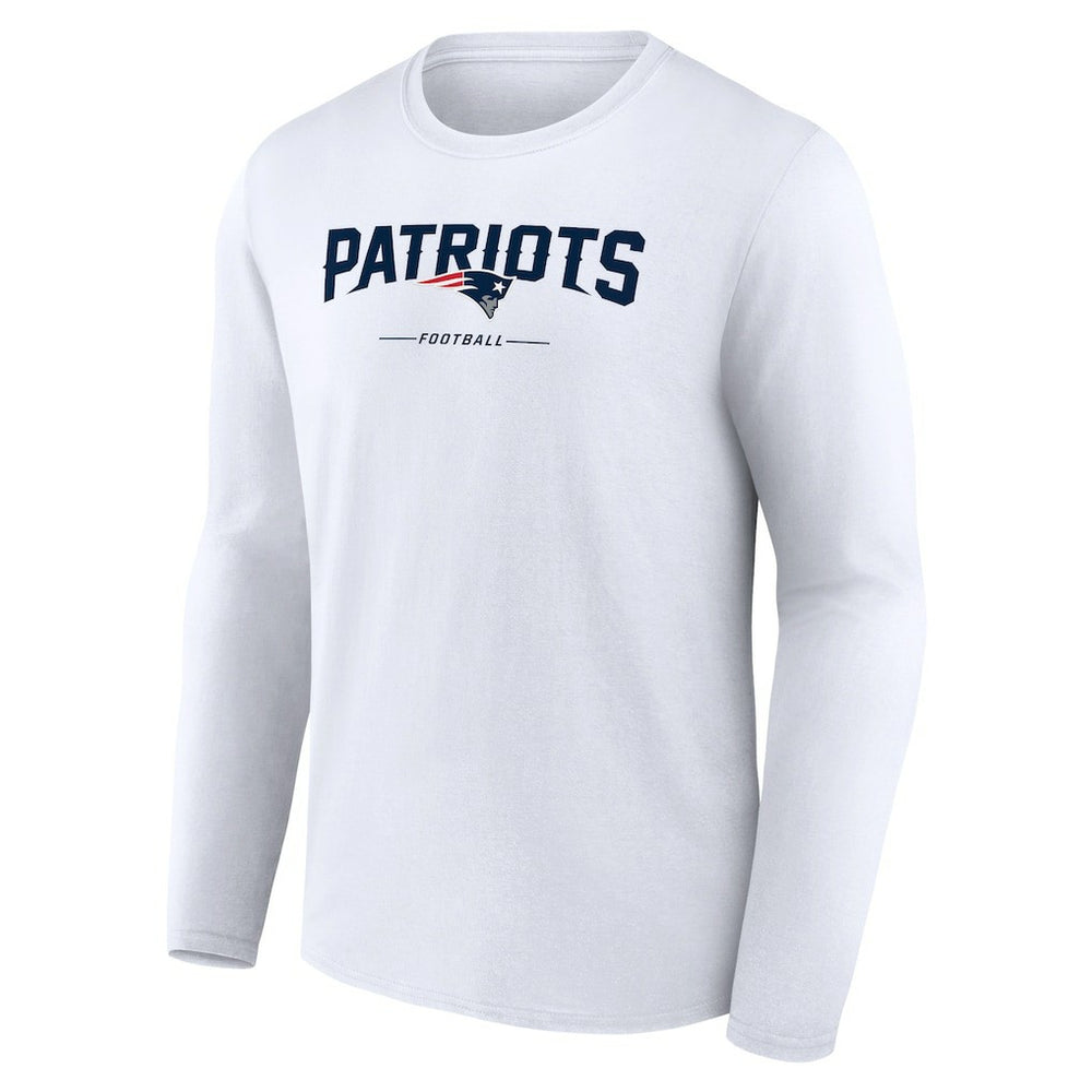 New England Patriots  Logo Team Lockup Long Sleeve T-Shirt