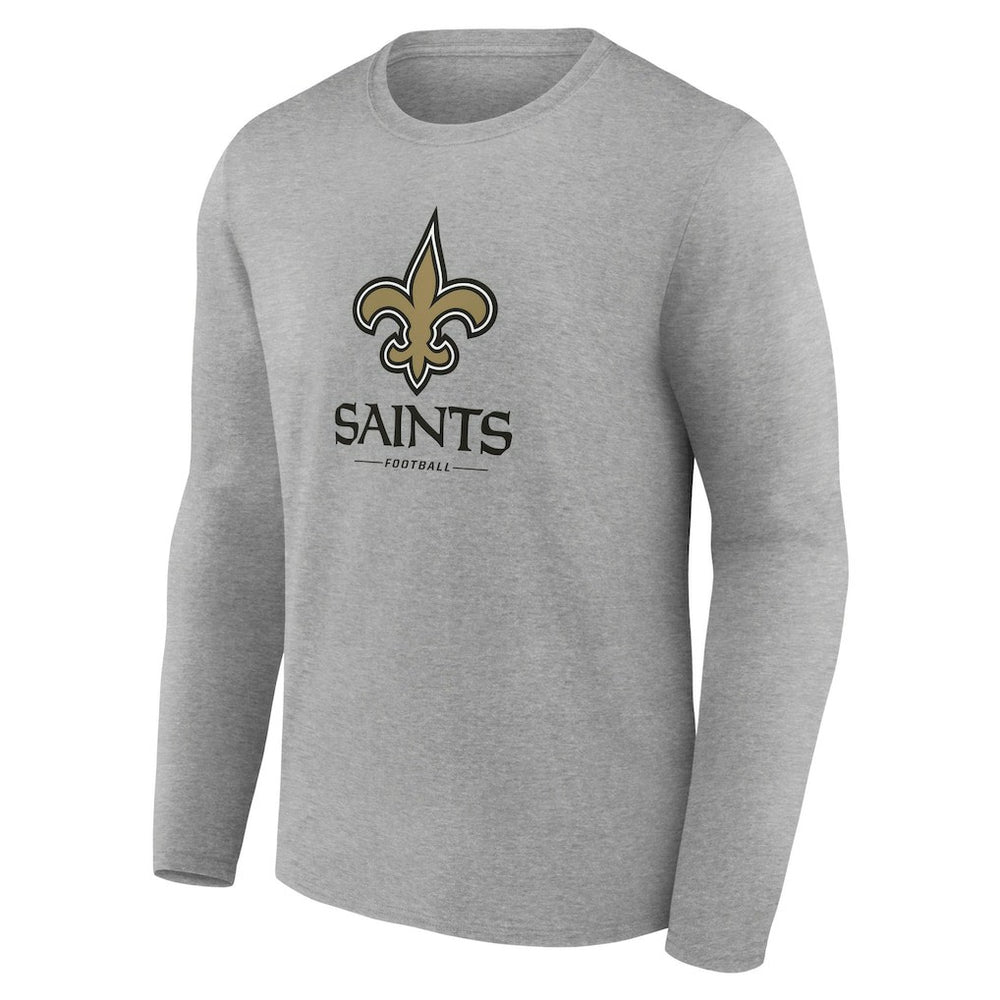 New Orleans Saints  Logo Team Lockup Long Sleeve T-Shirt