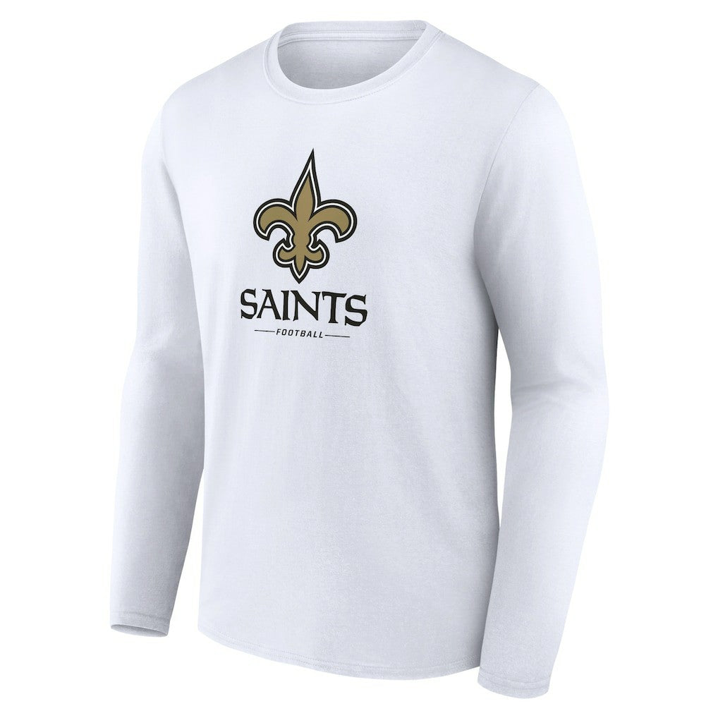 New Orleans Saints  Logo Team Lockup Long Sleeve T-Shirt