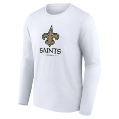 New Orleans Saints  Logo Team Lockup Long Sleeve T-Shirt