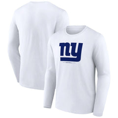 New York Giants  Logo Team Lockup Long Sleeve T-Shirt