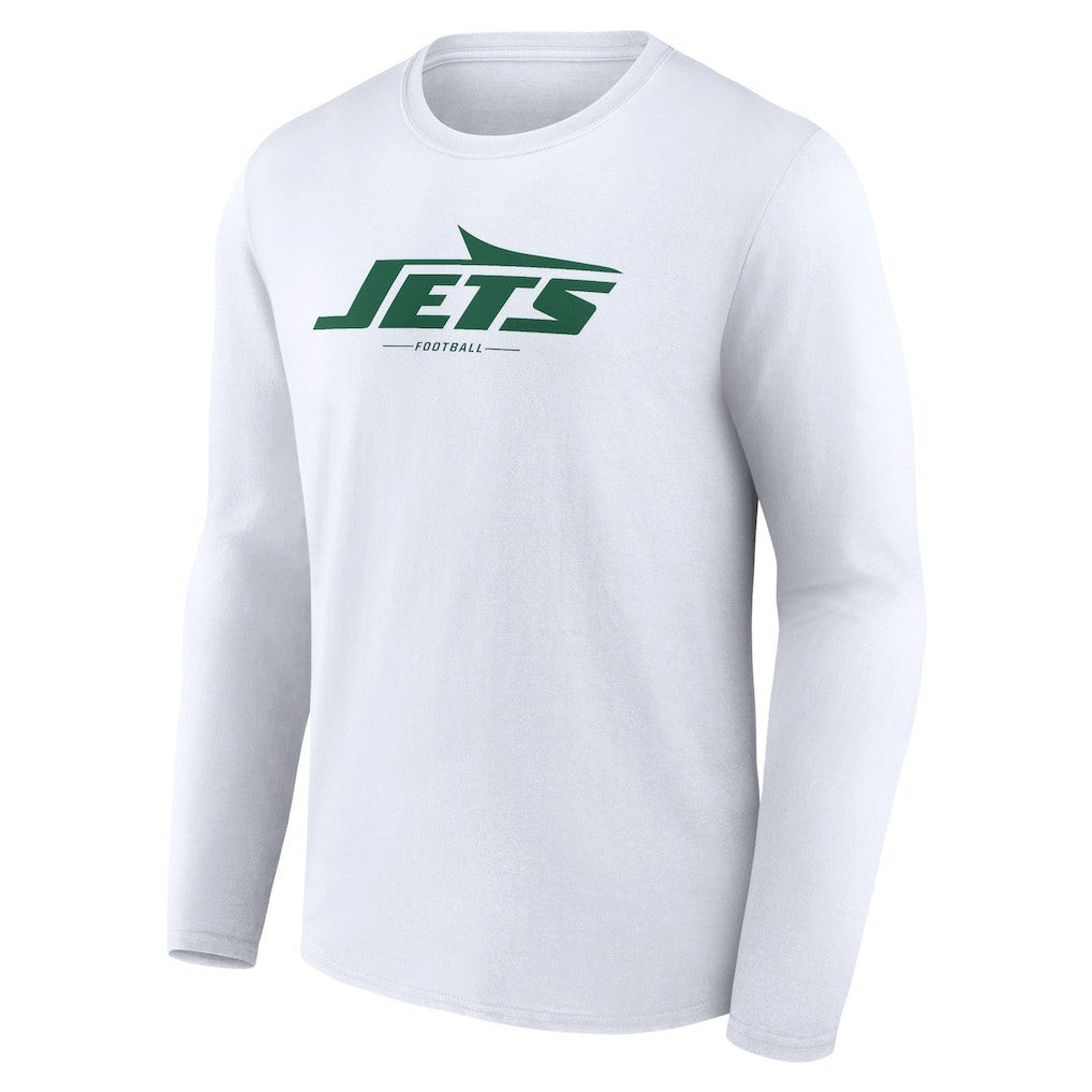 New York Jets  Logo Team Lockup Long Sleeve T-Shirt
