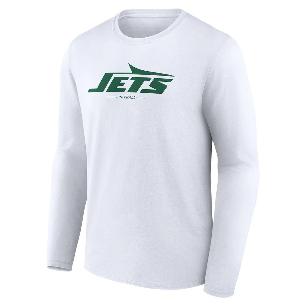 New York Jets  Logo Team Lockup Long Sleeve T-Shirt
