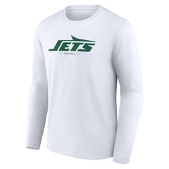New York Jets  Logo Team Lockup Long Sleeve T-Shirt
