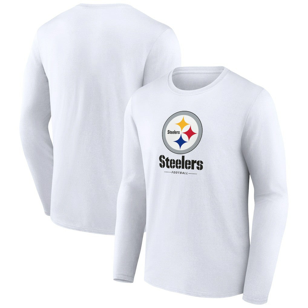 Pittsburgh Steelers  Logo Team Lockup Long Sleeve T-Shirt